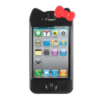   Cute Lovely hard Black Case Character Cover for Apple iPhone 4G 4S