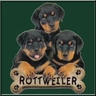 Rottweiler Puppies Dog Breed Bone SWEATSHIRT S 2X,3X,4X  