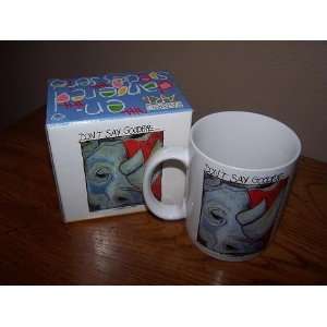   Endangered Species Dont Say Goodbye Rhino Coffee Mug 