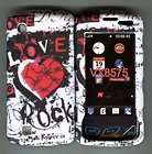 Case Cover LG Samba LG8575 Hard Phone Snap on Case Faceplate Love Rck