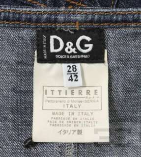 Dolce & Gabbana Medium Blue Wash Denim Sleeveless Dress Size 28/42 