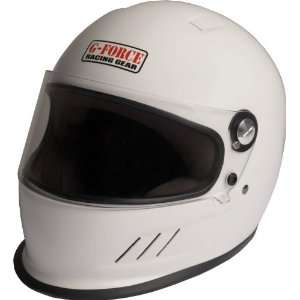  G Force 4413WH White Junior Full Face Racing Helmet 