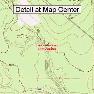   Map   Clear Creek Lake, Texas (Folded/Waterproof)