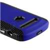   Blue Hybrid Hard Case+3x Privacy LCD Pro For BlackBerry Bold 9900 9930