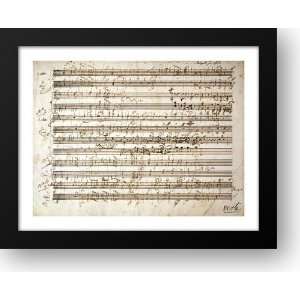  Six Contre Dances   Two Oboe and Horn Parts 38x30 Framed 