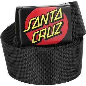  Santa Cruz Dot Web Belt Black Skate Belts Sports 