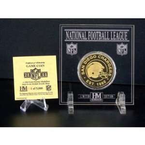  San Diego Chargers 24KT Gold   2008 Official NFL Game Coin 