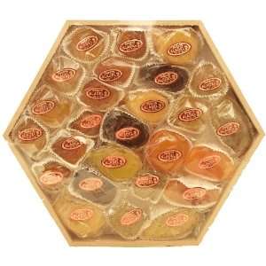 Al Adel Establishment glazed fruits, hexagonal box, 35 oz.  