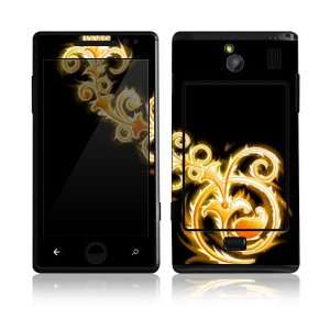 Samsung Omnia 7 Decal Skin Sticker     Abstract Gold