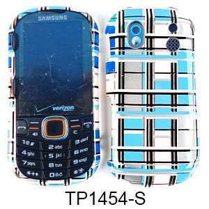 CELL PHONE CASE COVER FOR SAMSUNG INTENSITY II 2 U460 TRANS BLUE WHITE 