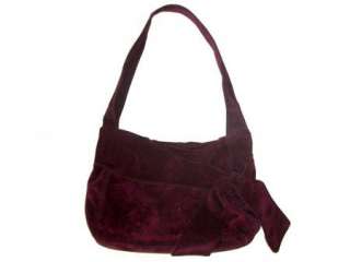 KOOBA $465 SLOUCHY DAPHNE BAG/HOBO IN BERRY SUEDE  