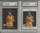 2007 08 2 CARD LOT KEVIN DURANT TOPPS ROOKIE RC GEM 10