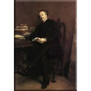  Portrait of Alexandre Dumas, Jr 21x30 Streched Canvas Art 