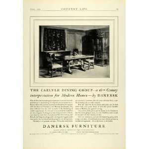   Dining Room Erskine Danforth   Original Print Ad