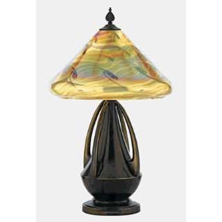  Salamander Glass Table Lamp Fixture