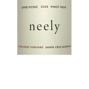  2008 Neely Varner Pinot Noir Santa Cruz Mtns Upper Picnic 