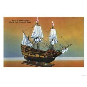  Plymouth, Massachusetts   Model of the Mayflower in Pilgrim 