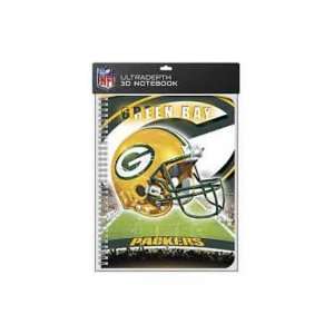   Bay Packers 3D 1 Subject Notebook Case Pack 24