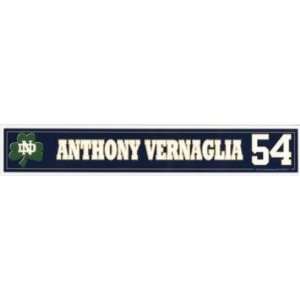  Anthony Varnaglia #54 Notre Dame Game Used Locker Room 