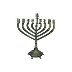  Hanukkah Menorah in Pewter Branch Design