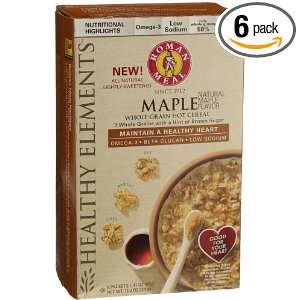 Roman Meal Whole Grain Hot Cereal, Maple, 8 Count Packages (Pack of 6 