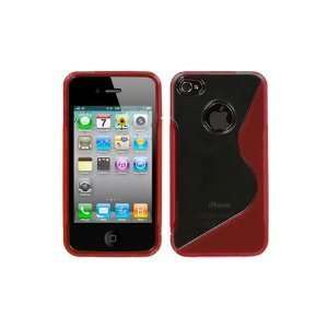  Ryno® TPU Hybrid Case   Red For iPhone 4 Cell Phones 