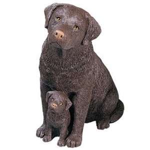 Forever Friends Labrador Retriever & Pup, Chocolate