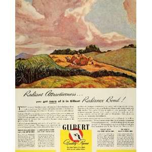  1944 Ad Gilbert Paper Co Menasha Field Cotton Fibre 