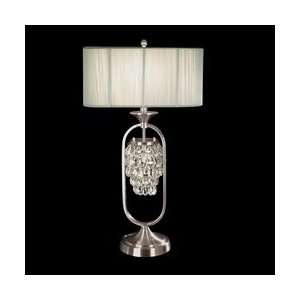  Dale Tiffany GT701058 Delaney Table Lamp, Brushed Nickel 