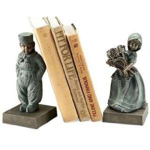  Traditional Dutch Boy & Girl Bookends (pair)
