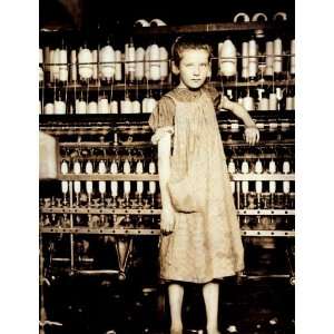 Spinner Girl, 12, at North Pormal Cotton Mill in Vermont, 1910   16 x 