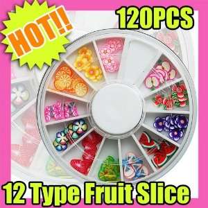  120 Nail Art 3d Tips Decoration Fruit Slice New 061 