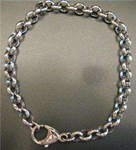 STEEL BY DESIGN Rolo Bracelet 7 1/2 inches STAINLESS STEEL 