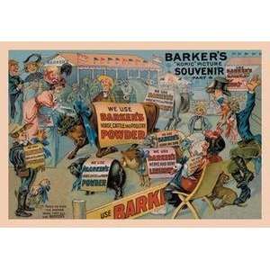  Vintage Art Barkers Horse, Cattle, and Poultry Powder 