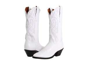 Dan Post Rodeo Queen Cowboy Leather Ladies Boots White  