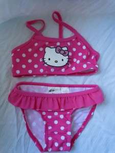 HELLO KITTY Toddler Girls 2 Piece Swimsuit Pink NWT  