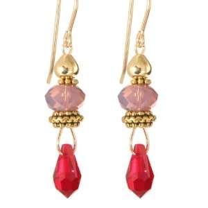    14 KT Gold Mi Vida Crystal Earrings Ardent Designs Jewelry
