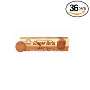 Royalty Ginger Nut Biscuits, 150 Gram Packages (Pack of 36)  