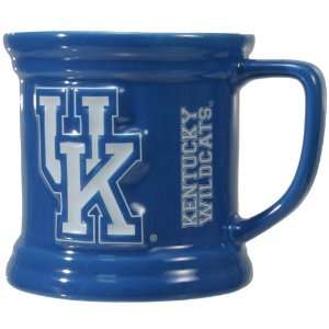 Kentucky Wildcats Royal Blue Sculpted Team Mug  Kitchen 
