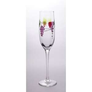  Bacchus Crystal Champagne Flute Glasses (4) Kitchen 