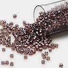 Seed Beads Delica® Color Lined Silver Rose #11 Rnd 5g  