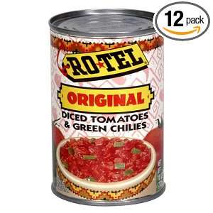 Rotel Tomato & Green Chilies, Diced, 10 Ounce Cans (Pack of 12)