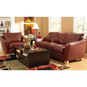  Battista Leather Sofa Set