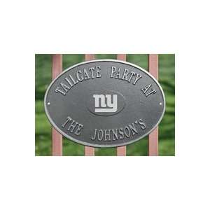  Personalized GIANTS Oval Name Plaque