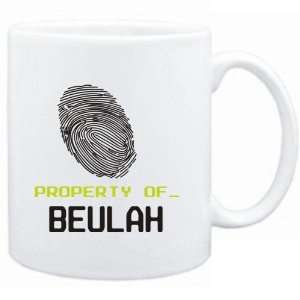  Mug White  Property of _ Beulah   Fingerprint  Female 