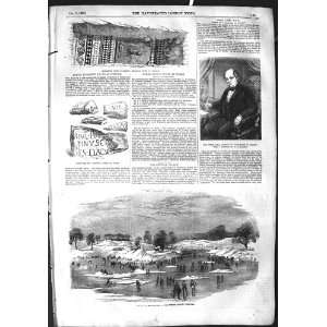   1855 John Timbs Iskating Crystal Palace Sydenham Roman