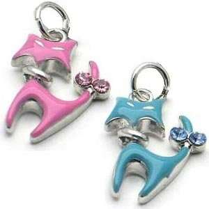  Pretty Bitty Kitty Pet Collar Charm  Color PINK Pet 