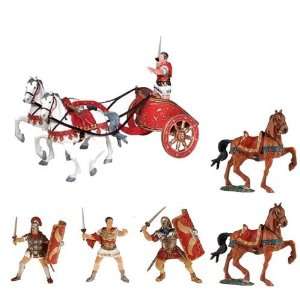 Papo Roman Soldier Chariot Set Caesar, Roman Chariot, Roman Centurion 
