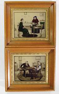 Richards Pair of Vintage Framed Prints By Terletzky  