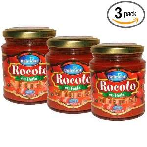 Belmont Rocoto Hot Red Pepper Paste 3 pack  Grocery 